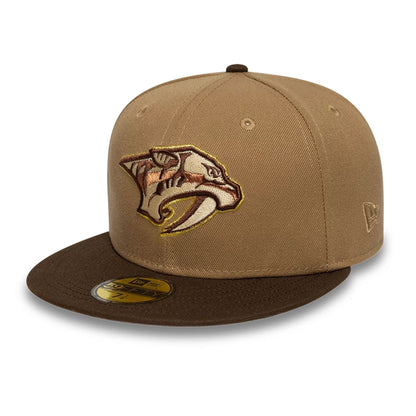 This is a Nashville Predators NHL Beige 59FIFTY Fitted Cap 4