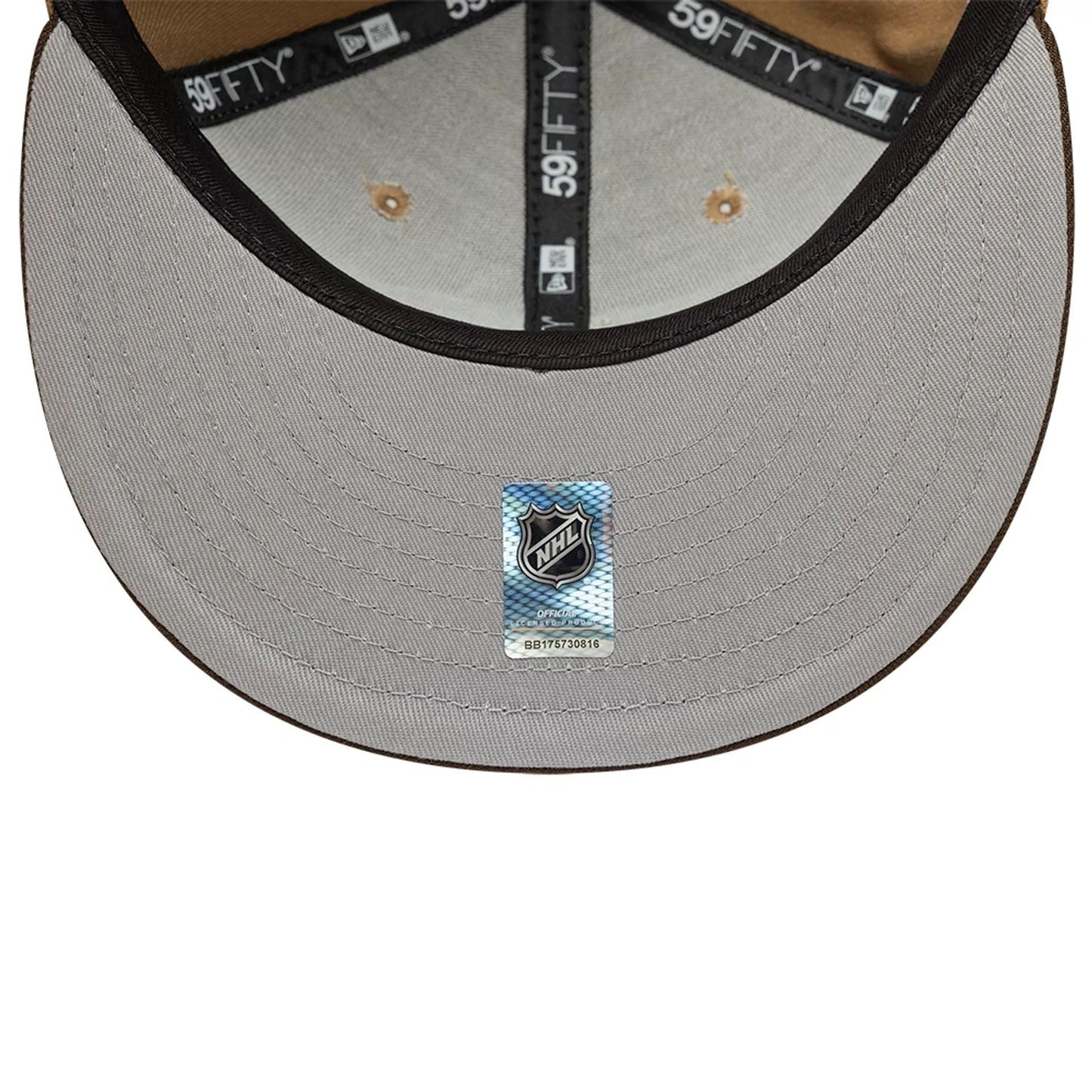 This is a Nashville Predators NHL Beige 59FIFTY Fitted Cap 2