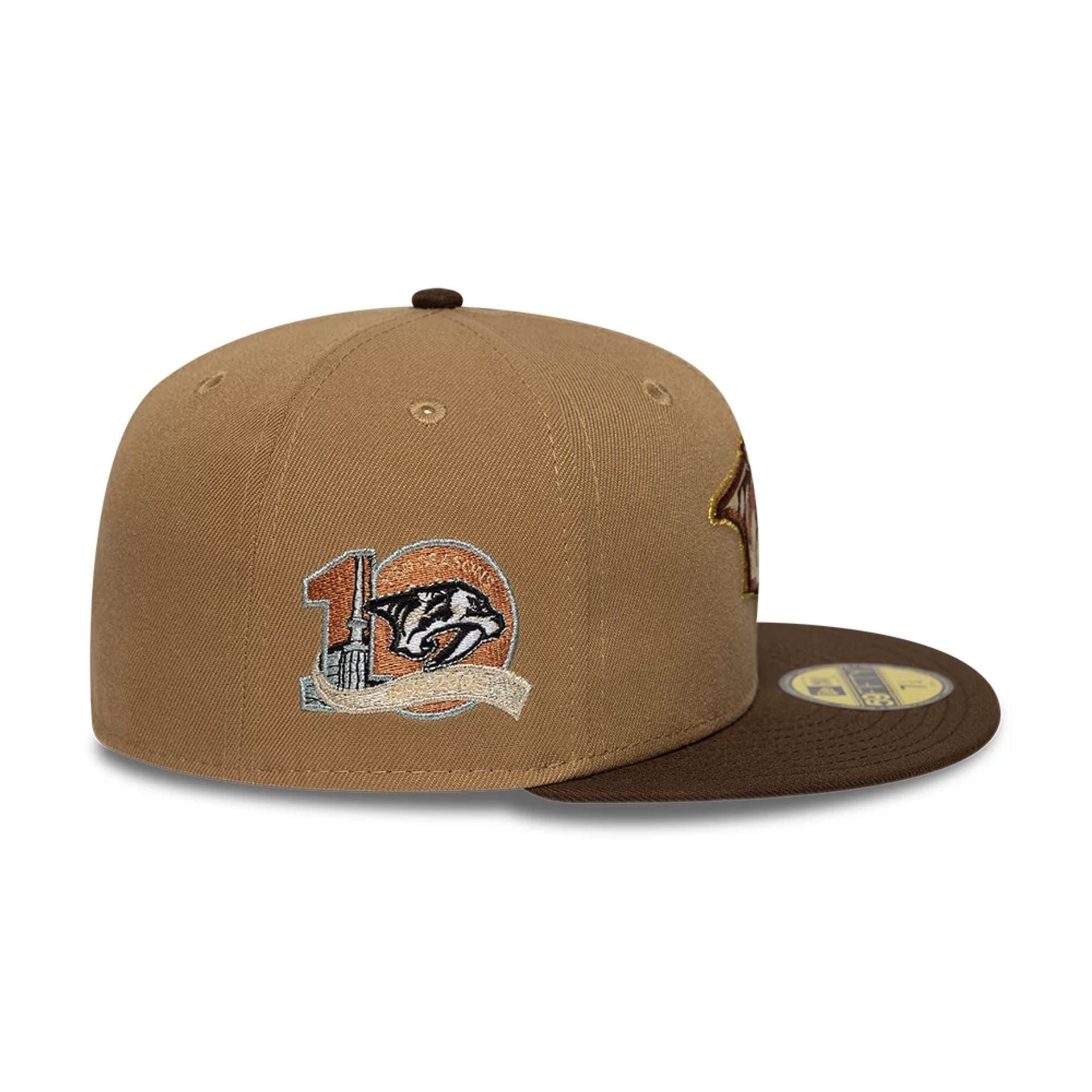 This is a Nashville Predators NHL Beige 59FIFTY Fitted Cap 5