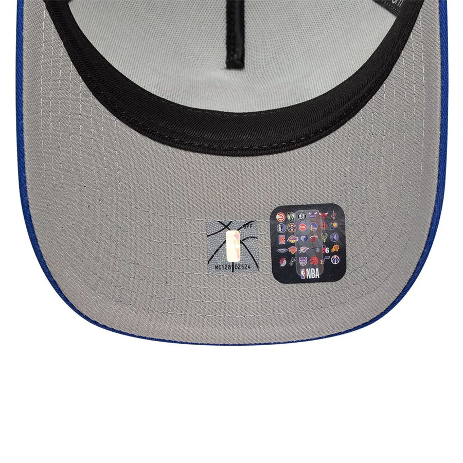 This is a New York Knicks NBA White 9FORTY A-Frame Adjustable Cap 2