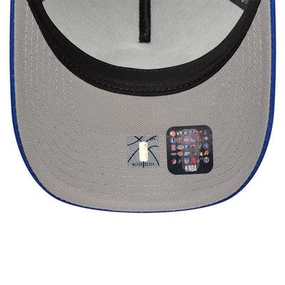 This is a New York Knicks NBA White 9FORTY A-Frame Adjustable Cap 2