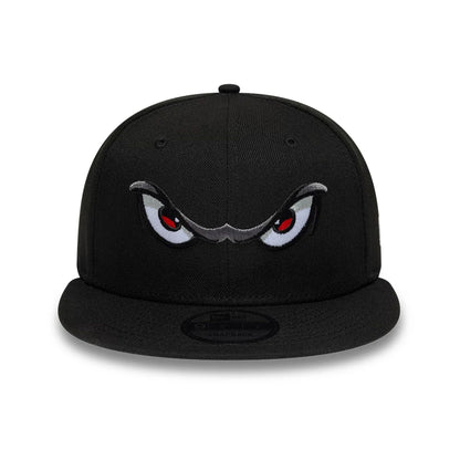 Pictured is this MiLB Pinwheel Lake Elsinore Storm 9FIFTY Snapback cap in black. 3