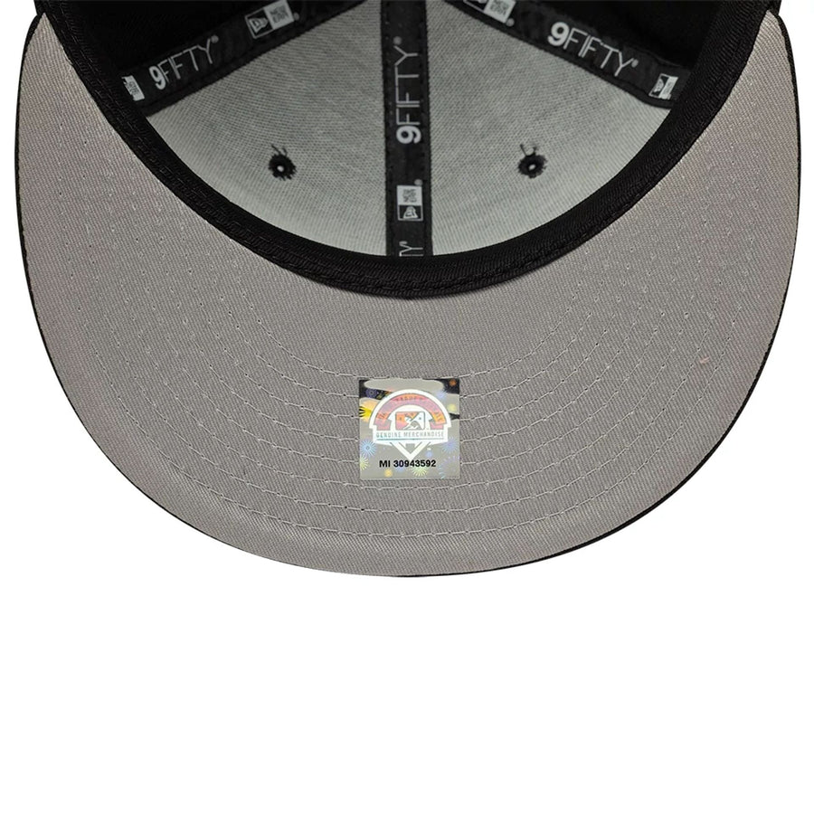 Pictured is this MiLB Pinwheel Lake Elsinore Storm 9FIFTY Snapback cap in black. 2