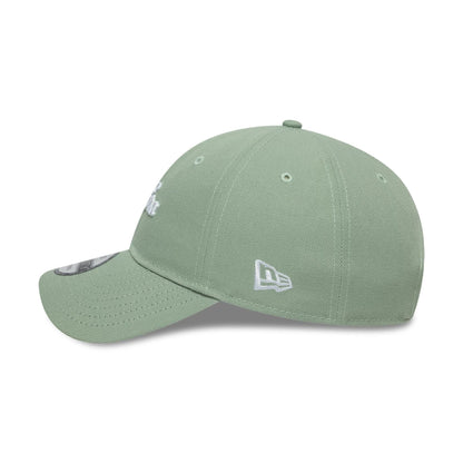 This is a New Era Heritage Script Green 9TWENTY Adjustable Cap 4