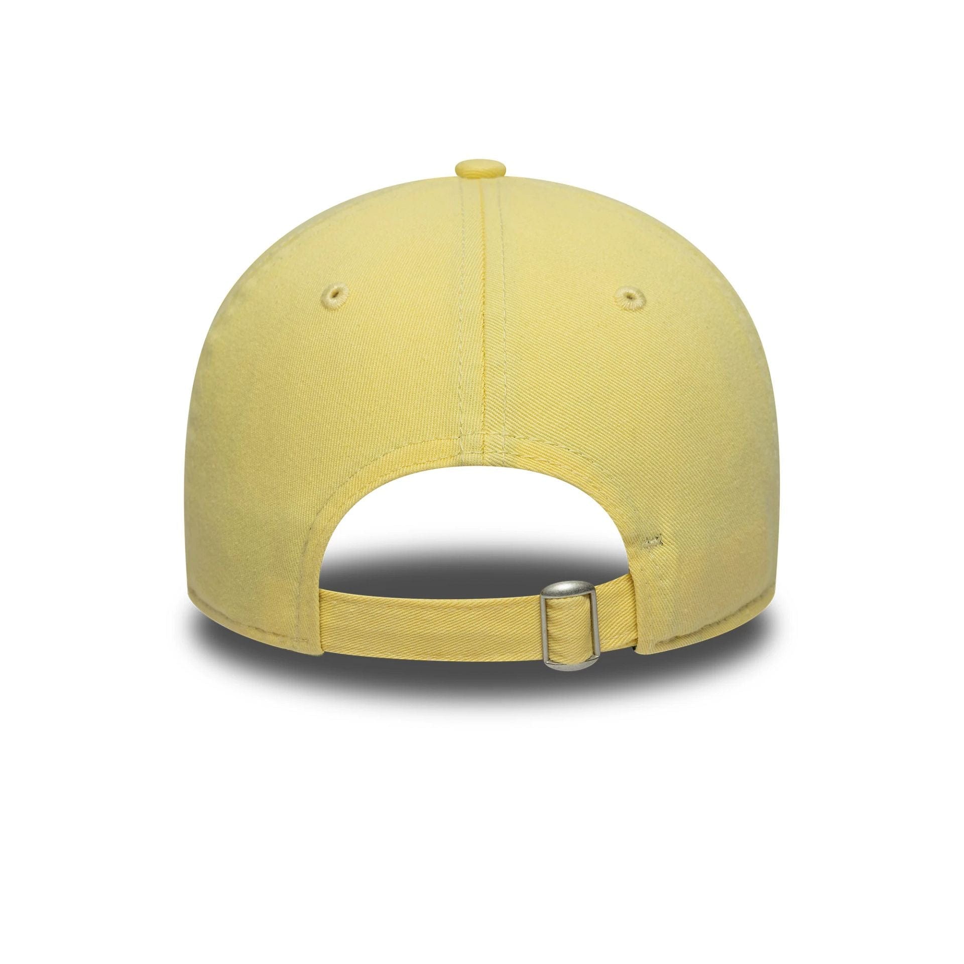 This is a New Era Heritage Script Pastel Yellow 9TWENTY Adjustable Cap 6