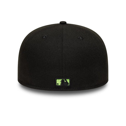 This is a LA Dodgers MLB Spider Black 59FIFTY Fitted Cap 7