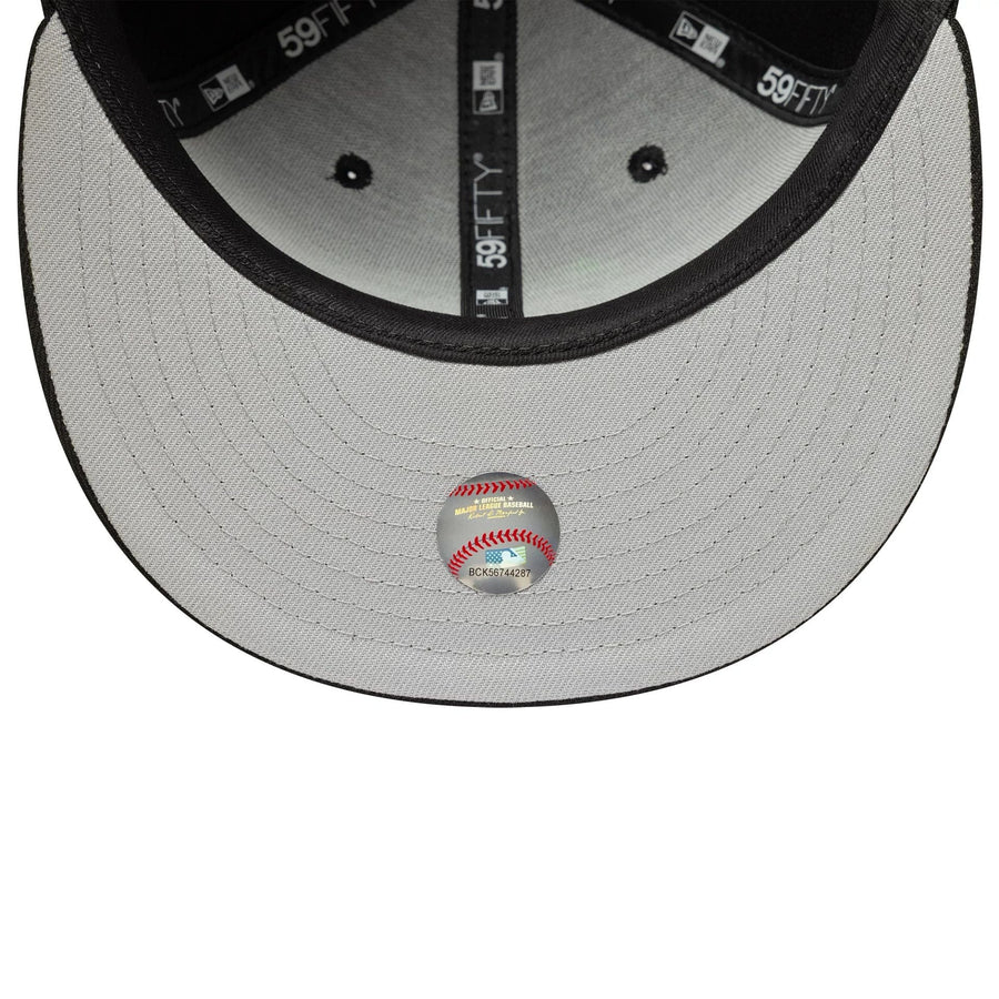 This is a LA Dodgers MLB Spider Black 59FIFTY Fitted Cap 2