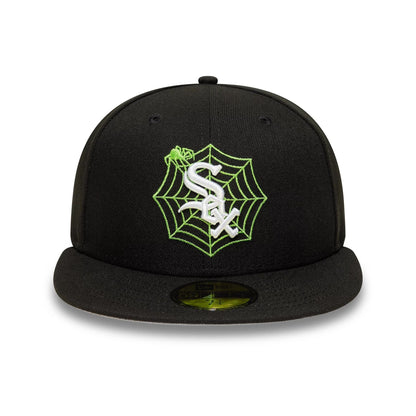 This is a Chicago White Sox MLB Spider Black 59FIFTY Fitted Cap 3