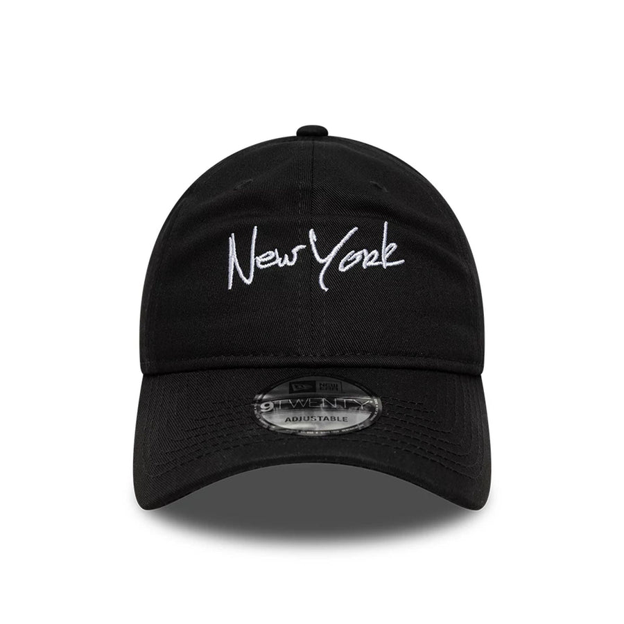 This is a New Era New York Black 9TWENTY Adjustable Cap 2