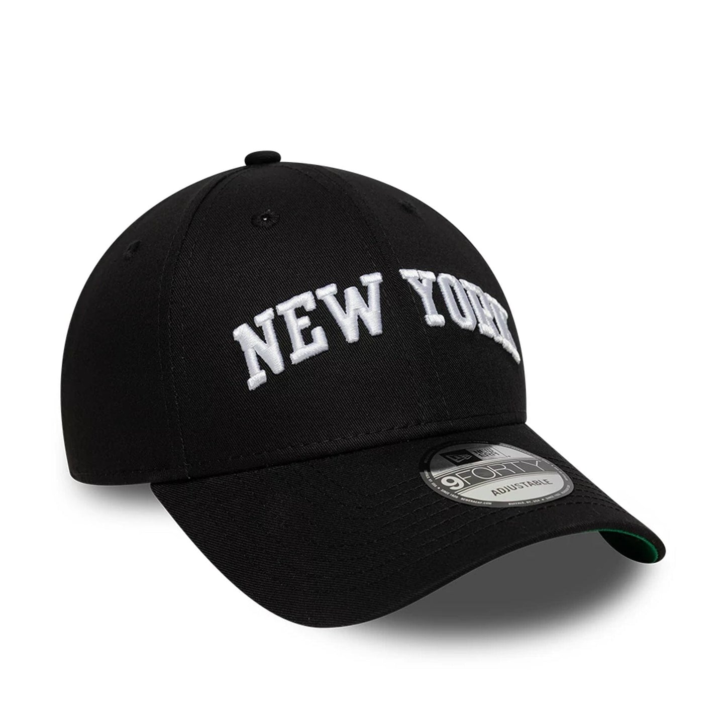 This is a New Era New York Black 9FORTY Adjustable Cap 4