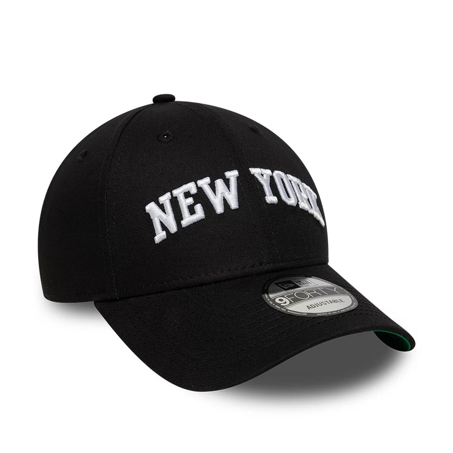 This is a New Era New York Black 9FORTY Adjustable Cap 4