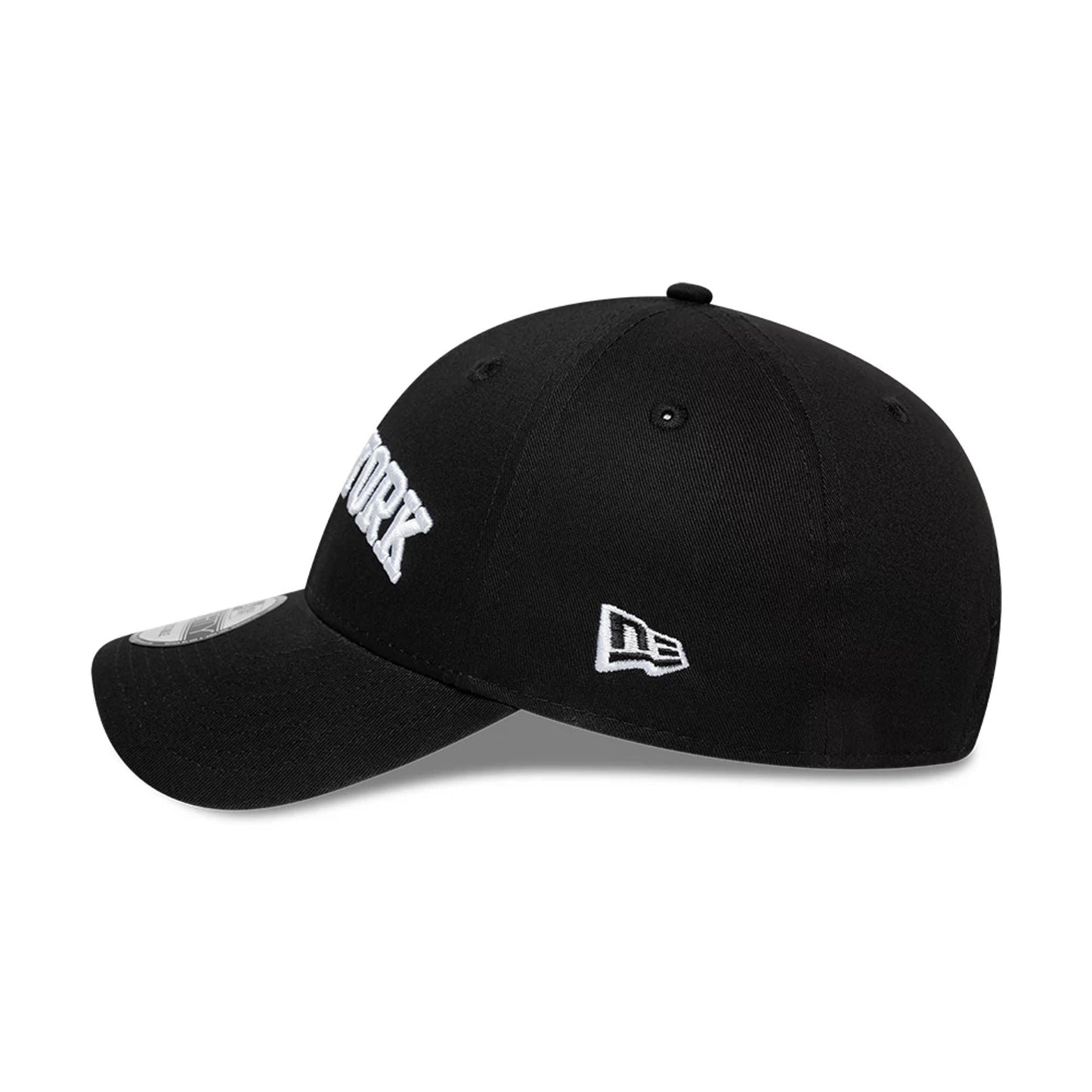 This is a New Era New York Black 9FORTY Adjustable Cap 5