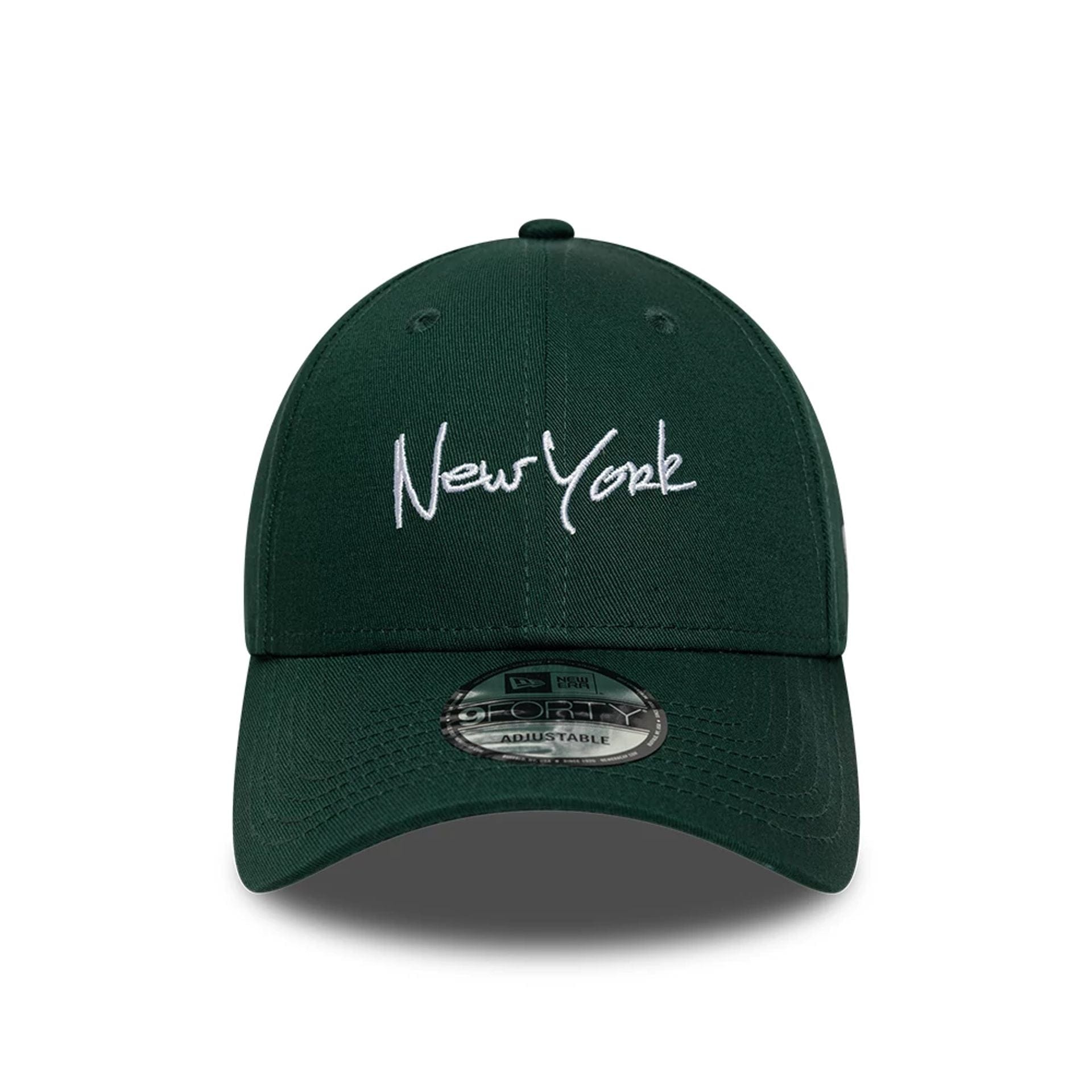 This is a New Era New York Dark Green 9FORTY Adjustable Cap 2