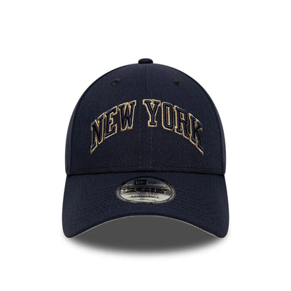 This is a New Era New York Navy 9FORTY A-Frame Trucker Adjustable Cap 3