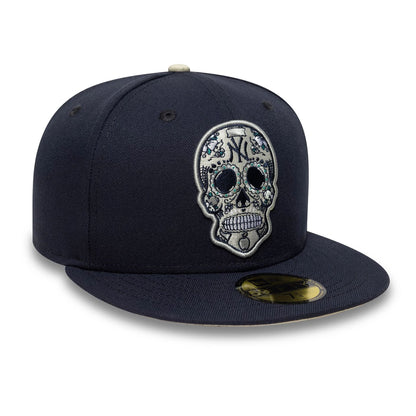 This is a New York Yankees MLB Sugar Skull Navy 59FIFTY Fitted Cap 4
