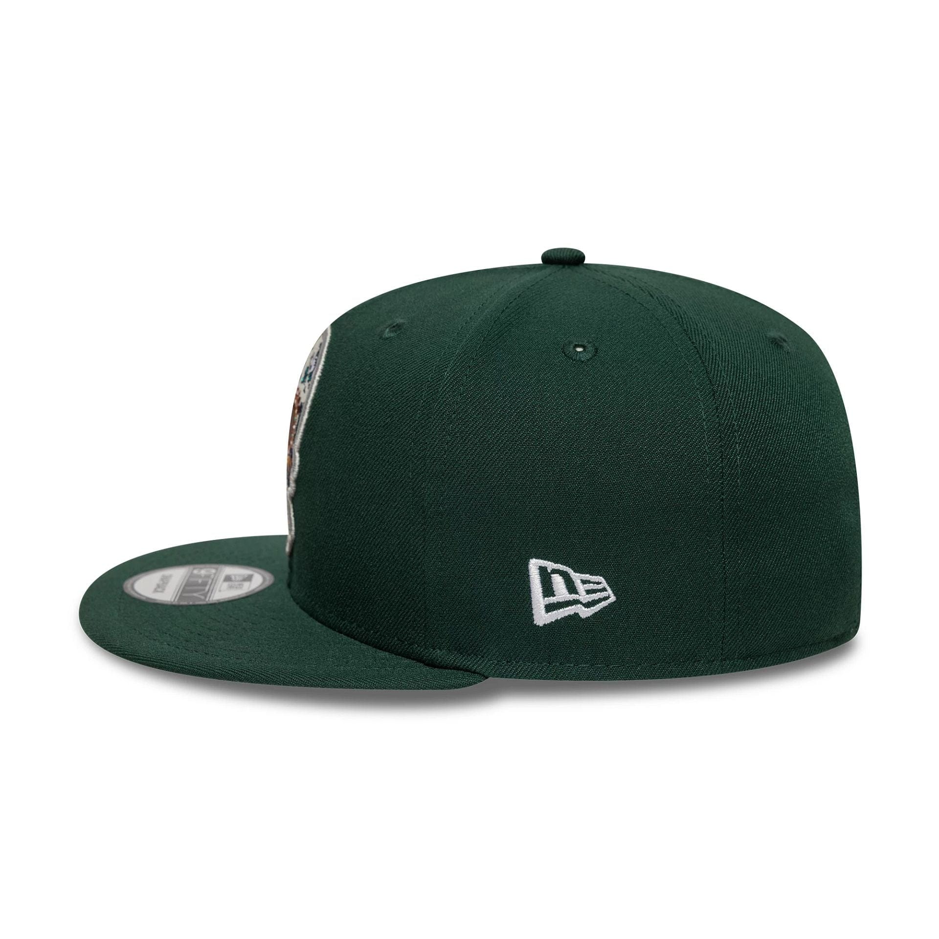 This is a Atlanta Braves MLB Sugar Skull Dark Green 9FIFTY Snapback Adjustable Cap 5
