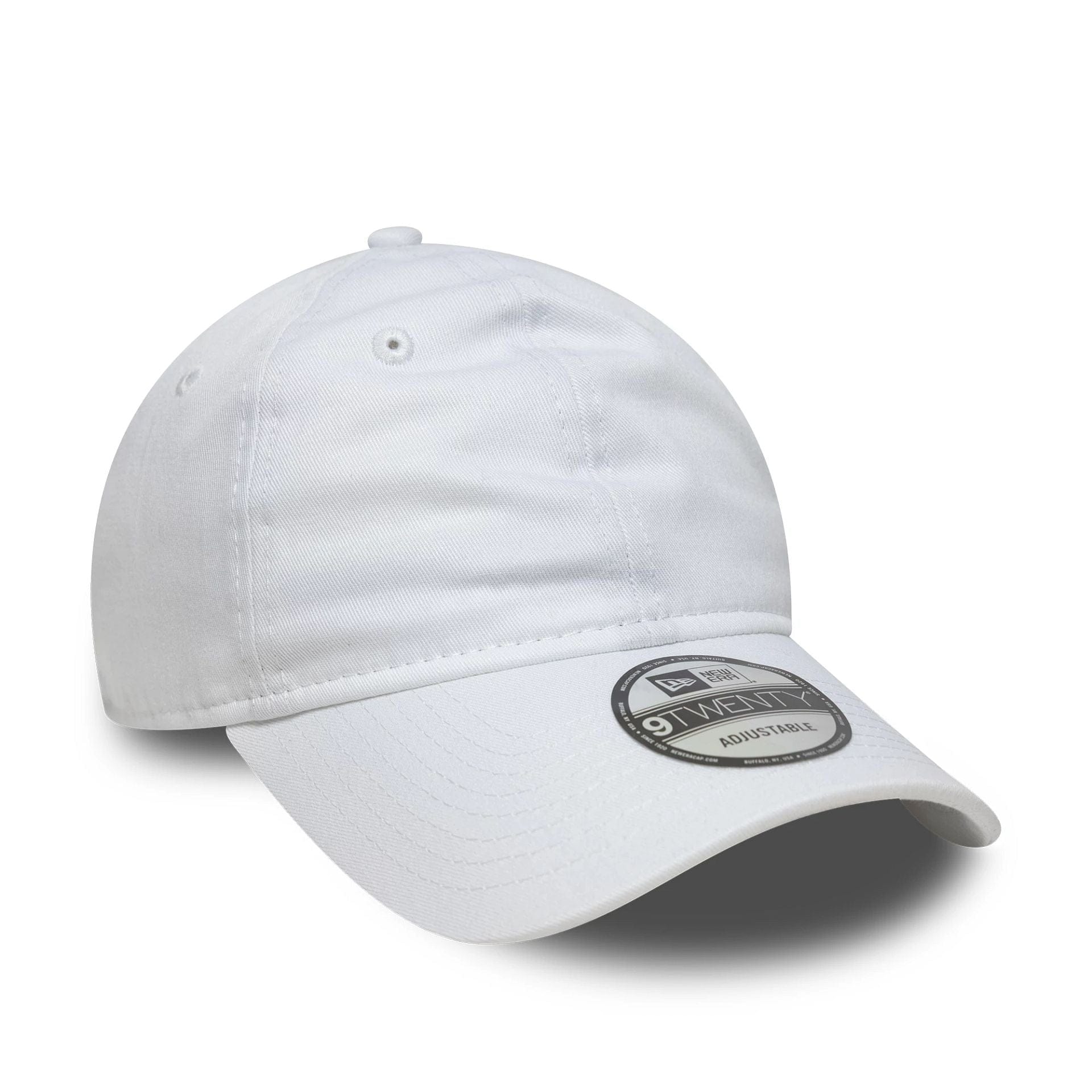 This is a New Era White 9TWENTY Adjustable Cap 3