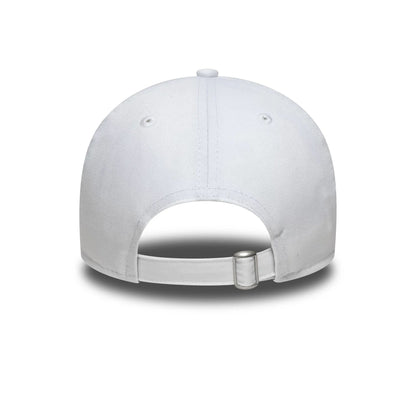 This is a New Era White 9TWENTY Adjustable Cap 6