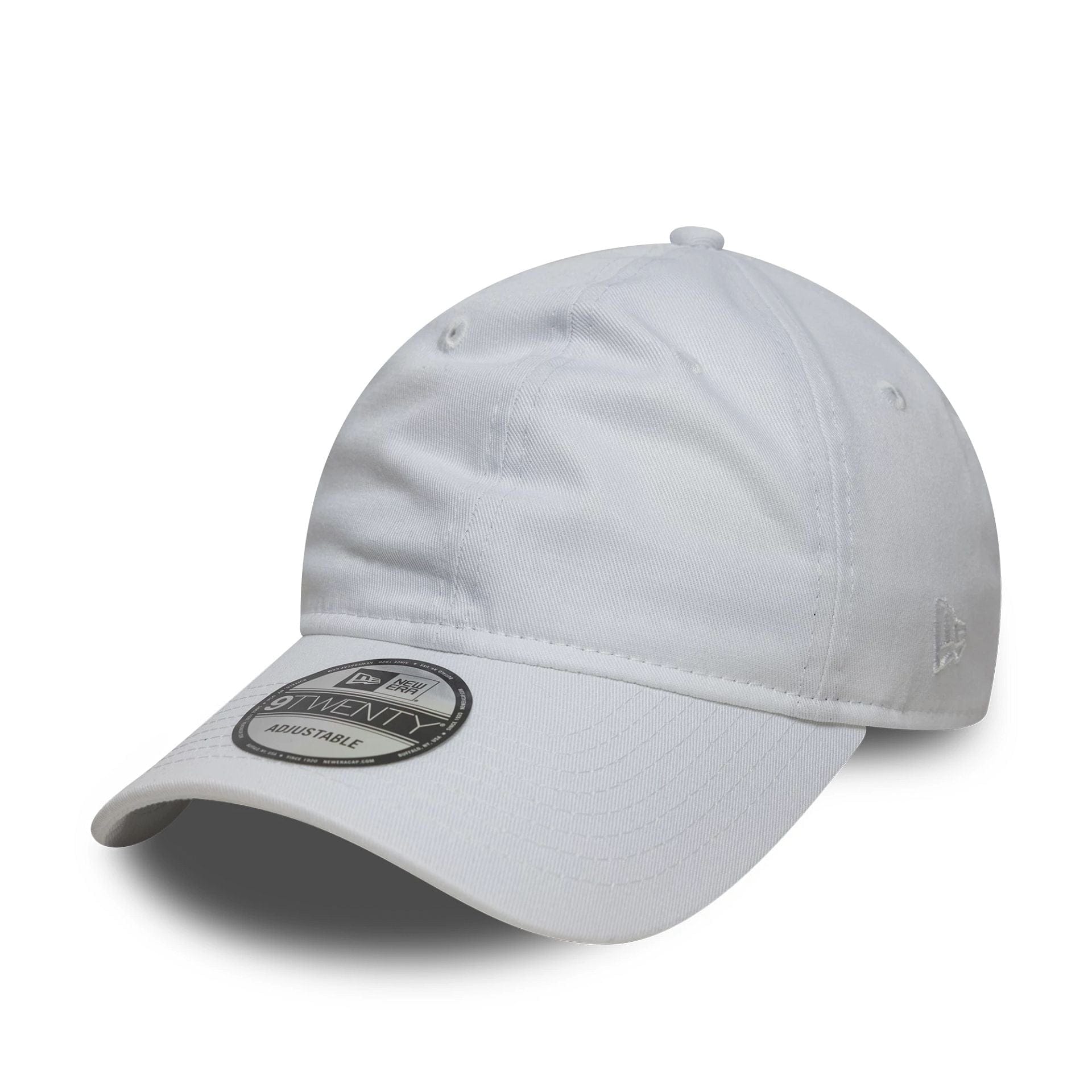 This is a New Era White 9TWENTY Adjustable Cap 1