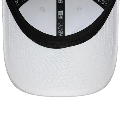 This is a New Era White 9TWENTY Adjustable Cap 7