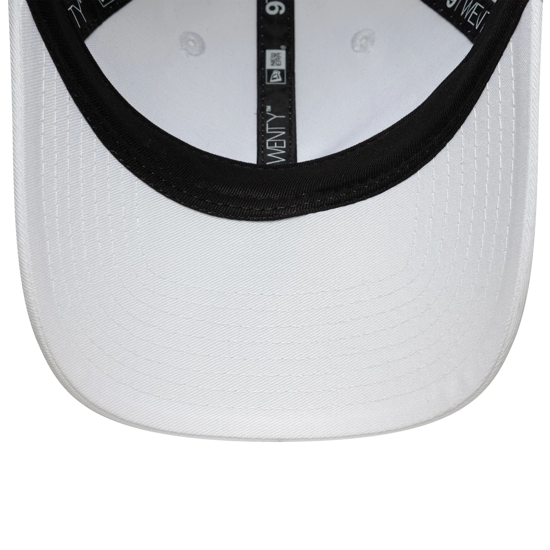 This is a New Era White 9TWENTY Adjustable Cap 7
