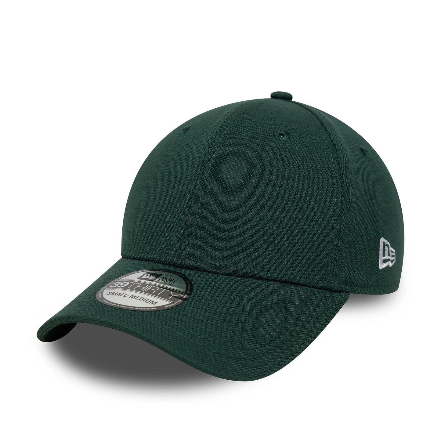 This is a New Era Dark Green 39THIRTY Stretch Fit Cap 1
