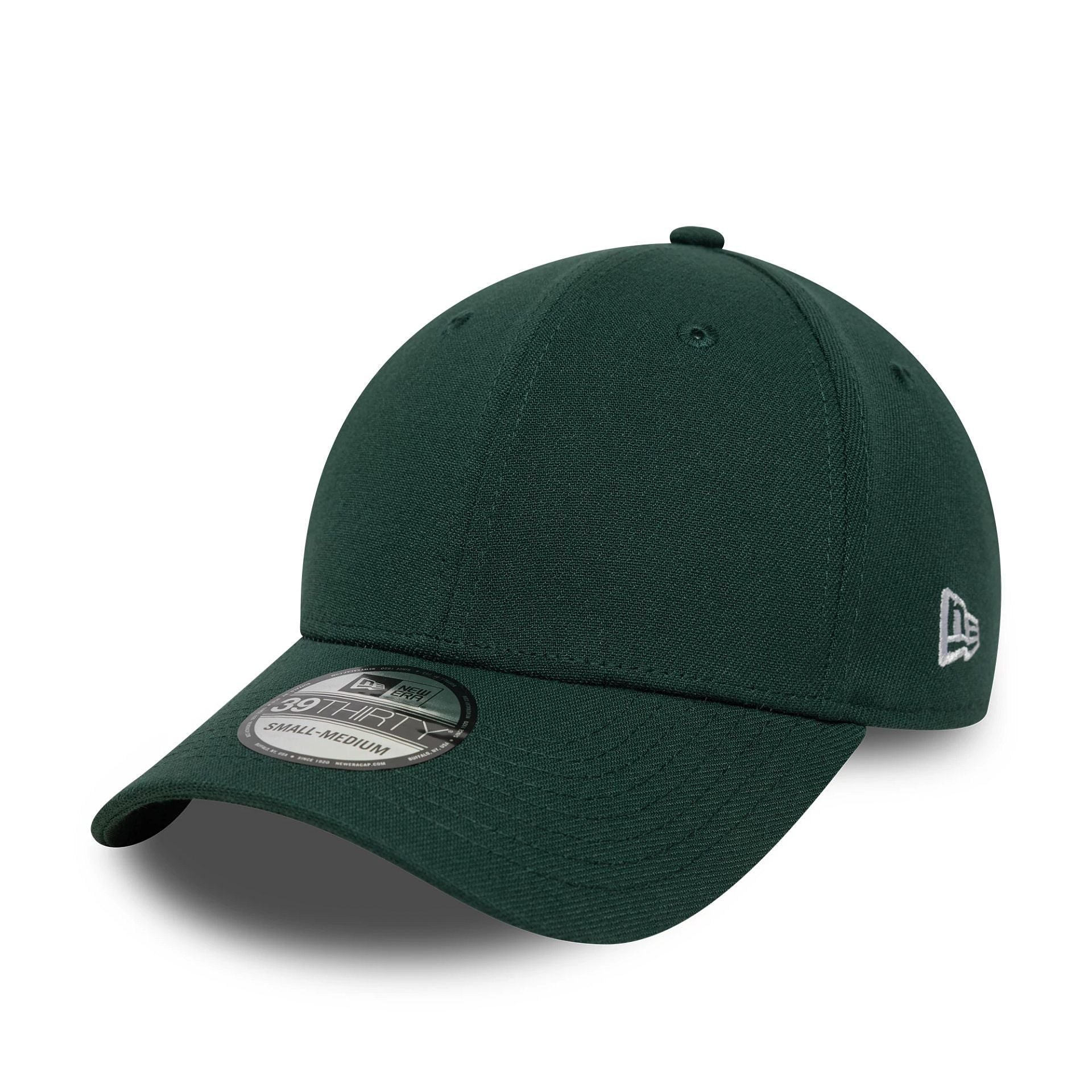 This is a New Era Dark Green 39THIRTY Stretch Fit Cap 1