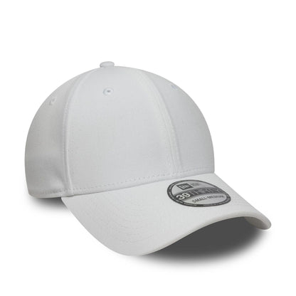 This is a New Era White 39THIRTY Stretch Fit Cap 3