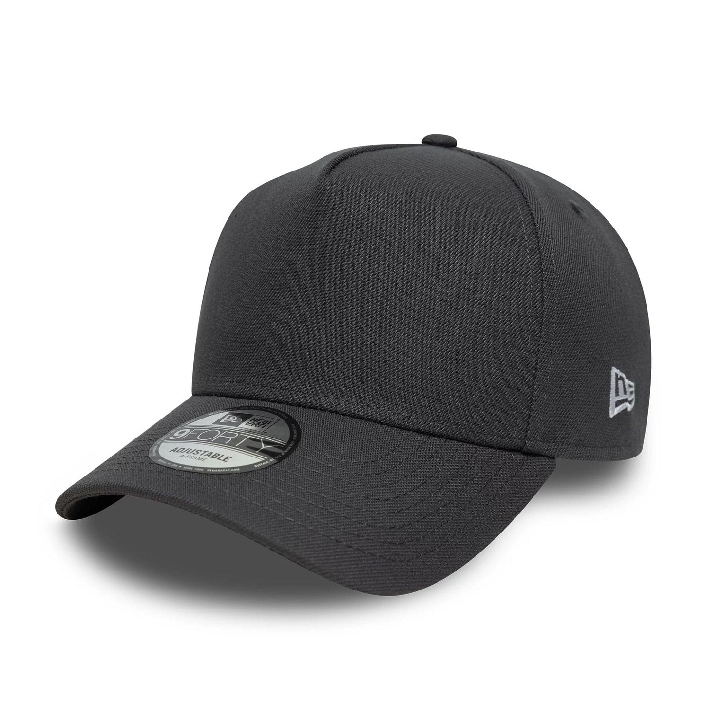 This is a New Era Grey 9FORTY A-Frame Adjustable Cap 1