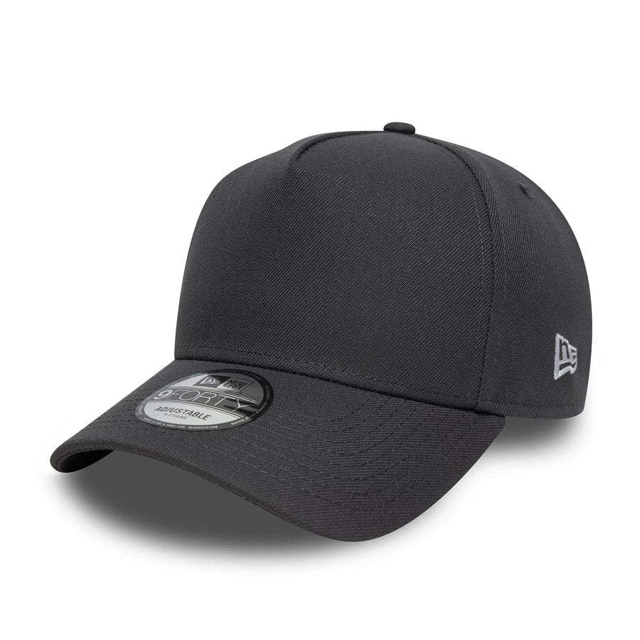 This is a New Era Grey 9FORTY A-Frame Adjustable Cap 1