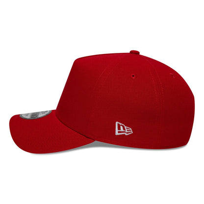 This is a New Era Red 9FORTY A-Frame Adjustable Cap 4