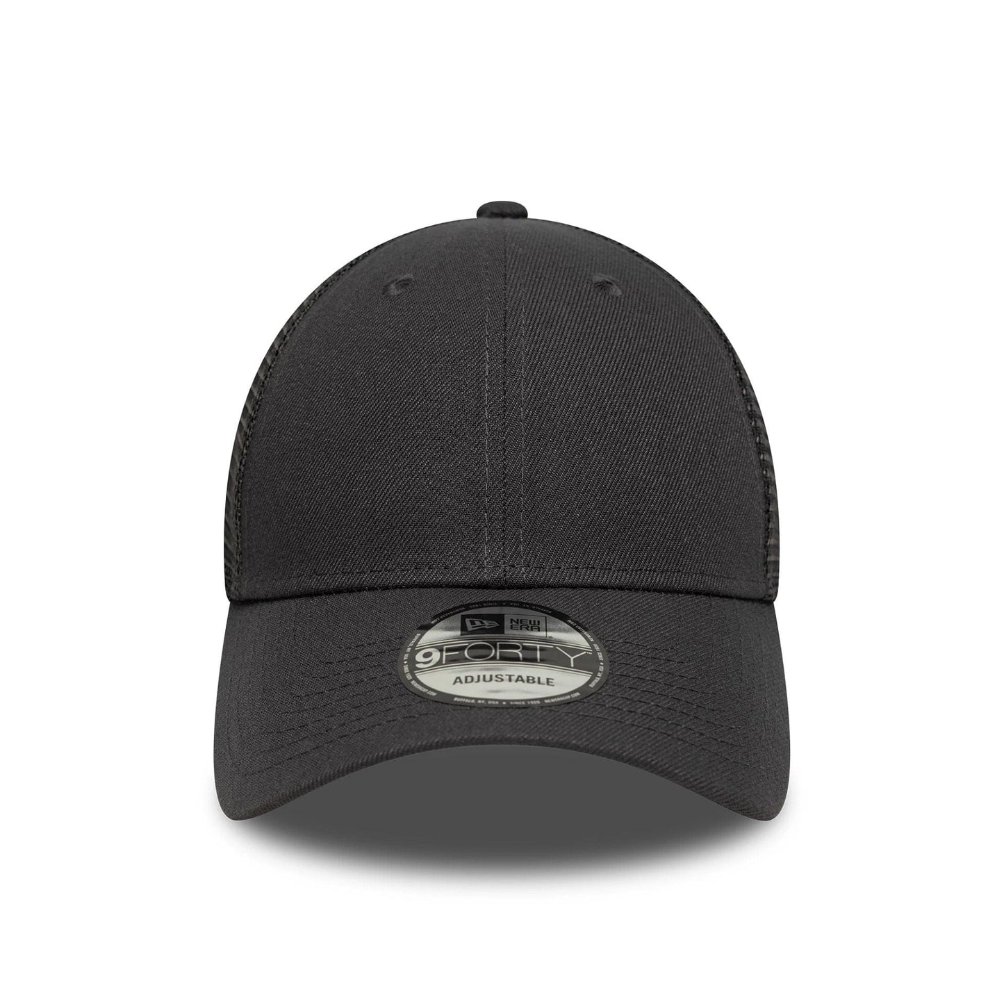 This is a New Era Grey 9FORTY Trucker Adjustable Cap 2