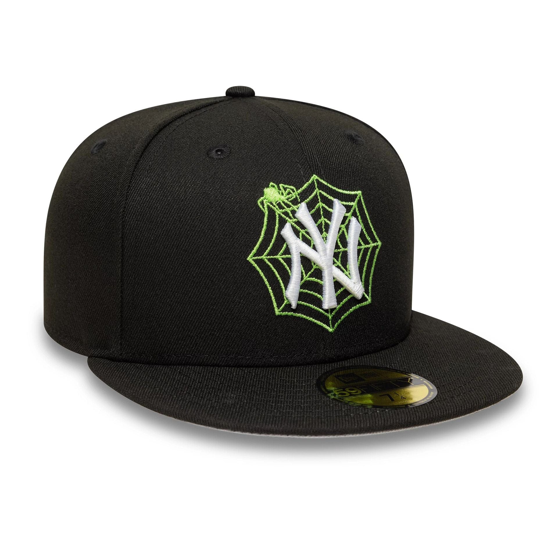 This is a New York Yankees MLB Spider Black 59FIFTY Fitted Cap 4