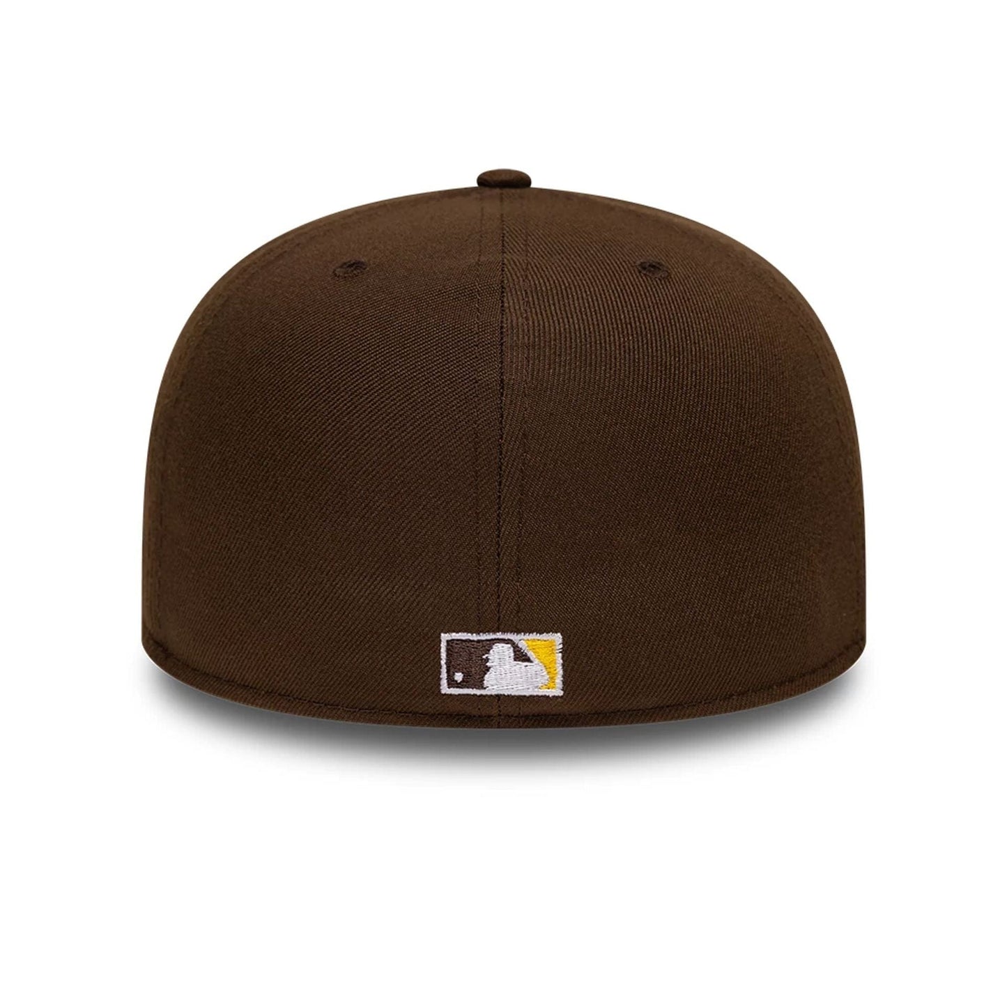 Pictured is this San Diego Padres MLB Dark Brown 59FIFTY A-Frame Fitted cap. 5