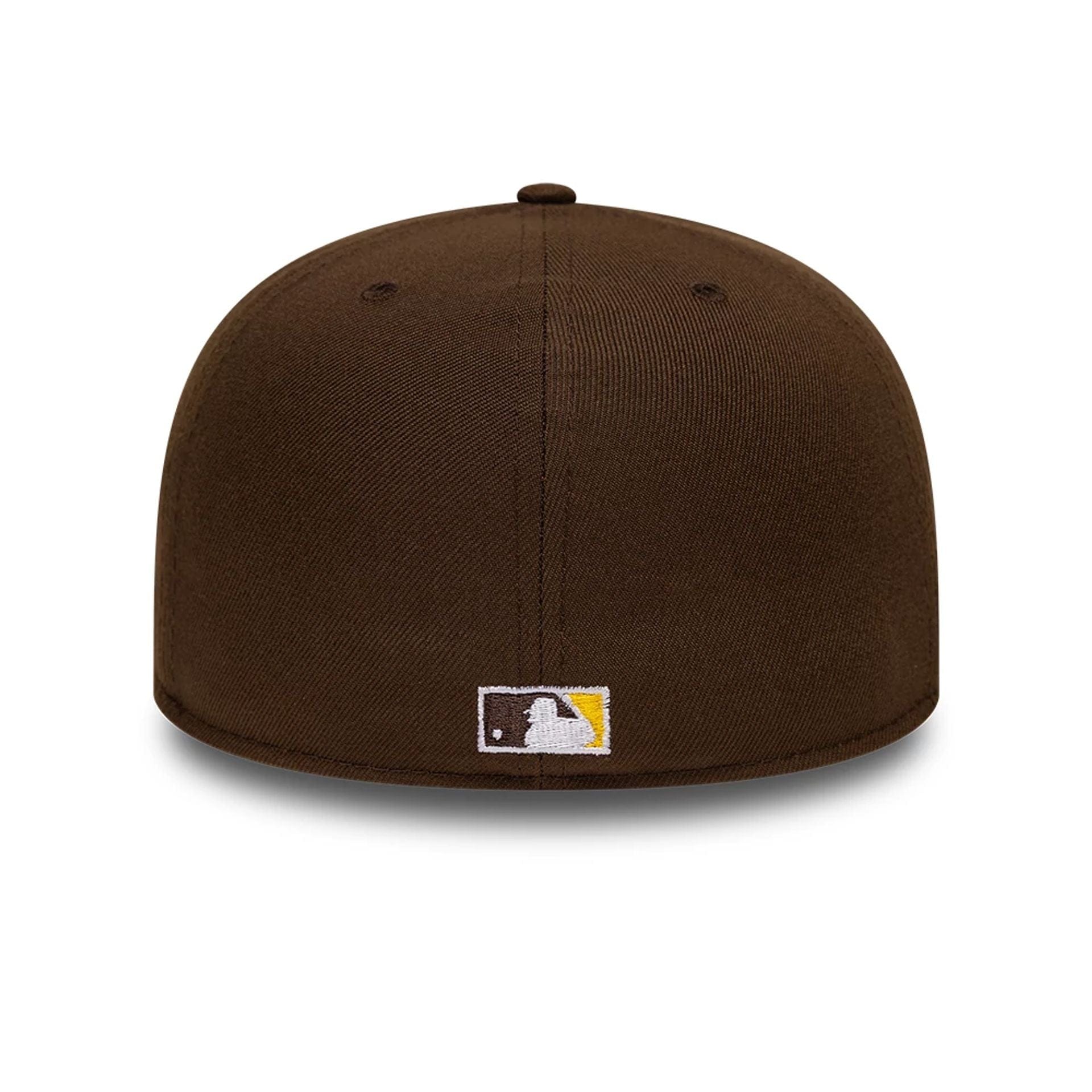 Pictured is this San Diego Padres MLB Dark Brown 59FIFTY A-Frame Fitted cap. 5