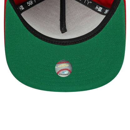 This is a New York Yankees MLB Red 59FIFTY A-Frame Fitted Cap 2