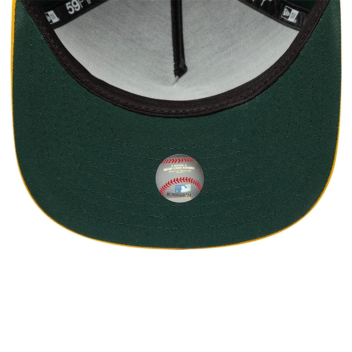 This is a Oakland Athletics Flat Dark Green 59FIFTY A-Frame Fitted Cap 7