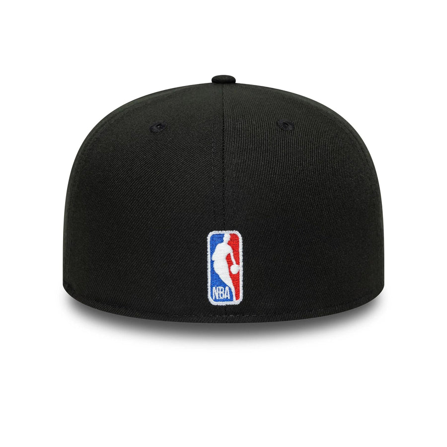 This is a Chicago Bulls Flat Black 59FIFTY A-Frame Fitted Cap 5