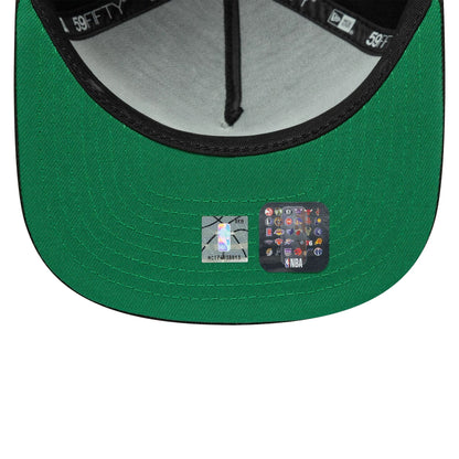 This is a Chicago Bulls Flat Black 59FIFTY A-Frame Fitted Cap 2