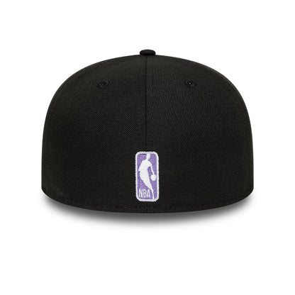 This is a LA Lakers Flat Black 59FIFTY A-Frame Fitted Cap 5