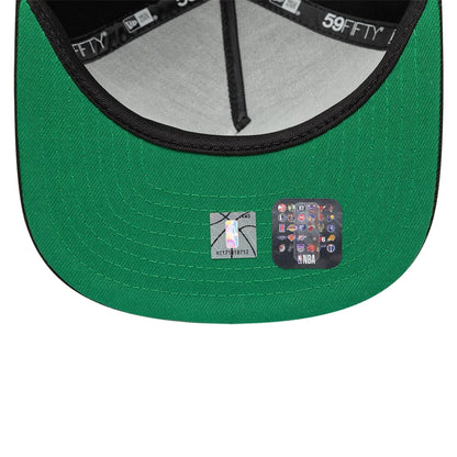 This is a LA Lakers Flat Black 59FIFTY A-Frame Fitted Cap 2