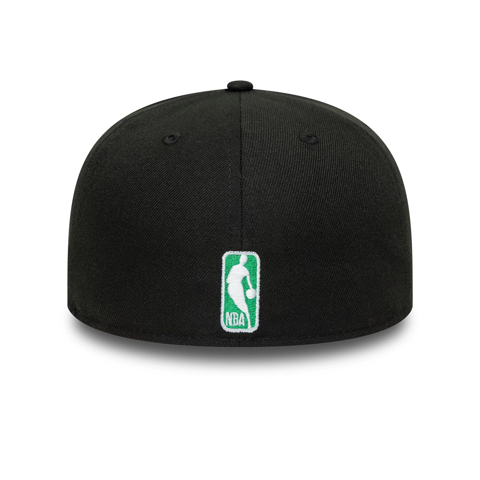 This is a Boston Celtics Flat Black 59FIFTY A-Frame Fitted Cap 6