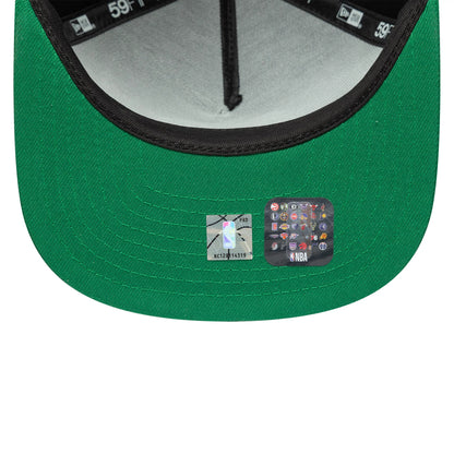 This is a Boston Celtics Flat 9FIFTY A-Frame Fitted Cap in black & green. 7