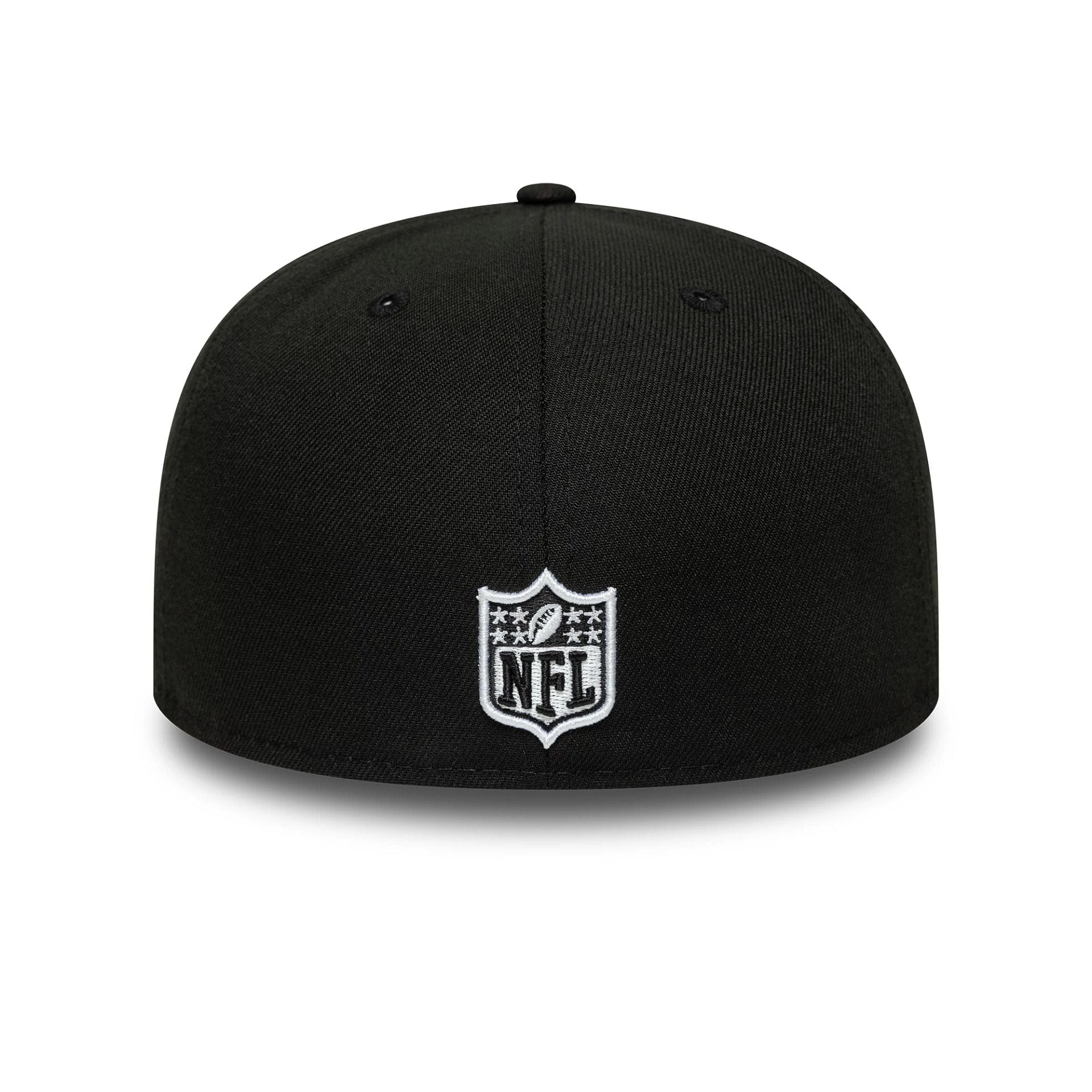 This is a Las Vegas Raiders Flat Black 59FIFTY A-Frame Fitted Cap 7