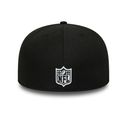 This is a Las Vegas Raiders Flat Black 59FIFTY A-Frame Fitted Cap 7