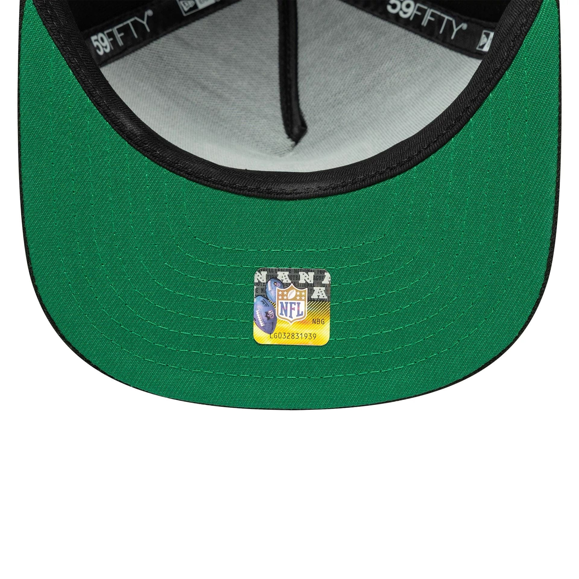 This is a Las Vegas Raiders Flat Black 59FIFTY A-Frame Fitted Cap 2