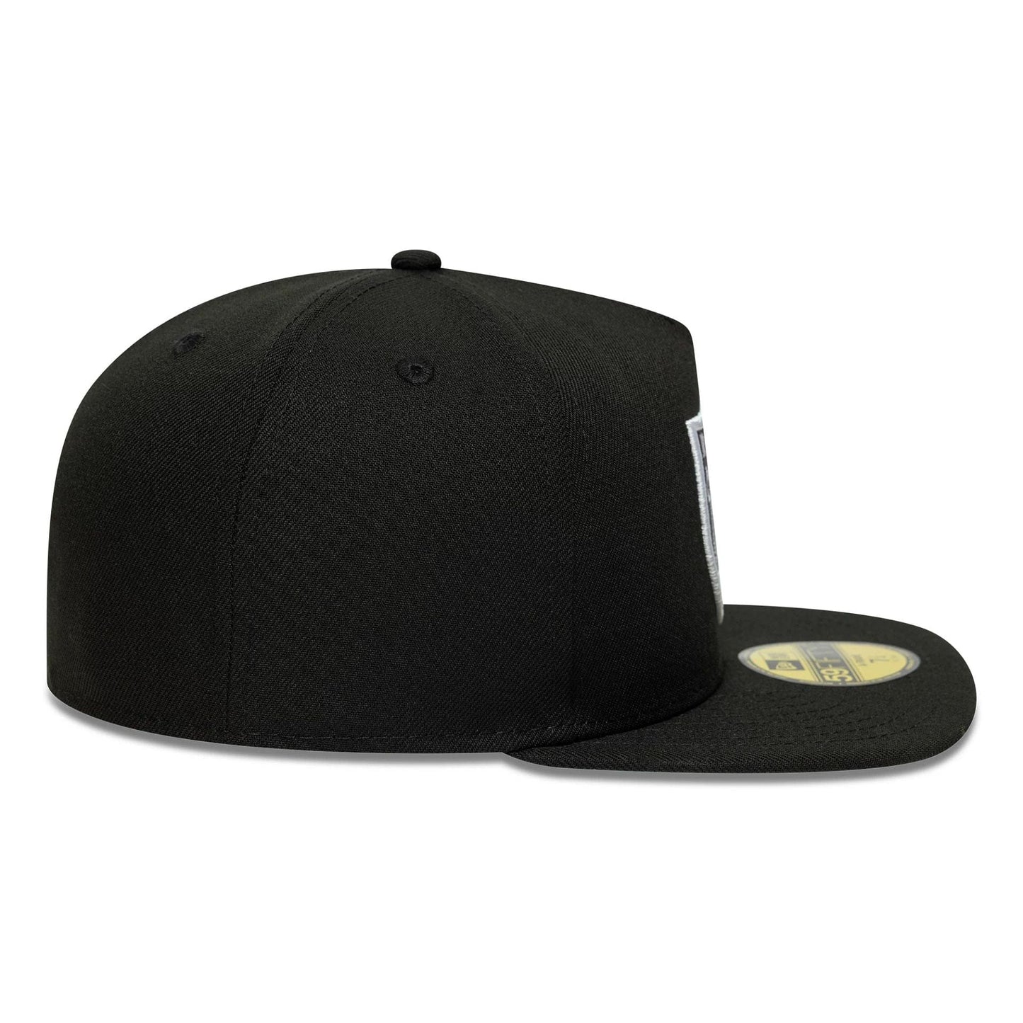 This is a Las Vegas Raiders Flat Black 59FIFTY A-Frame Fitted Cap 6