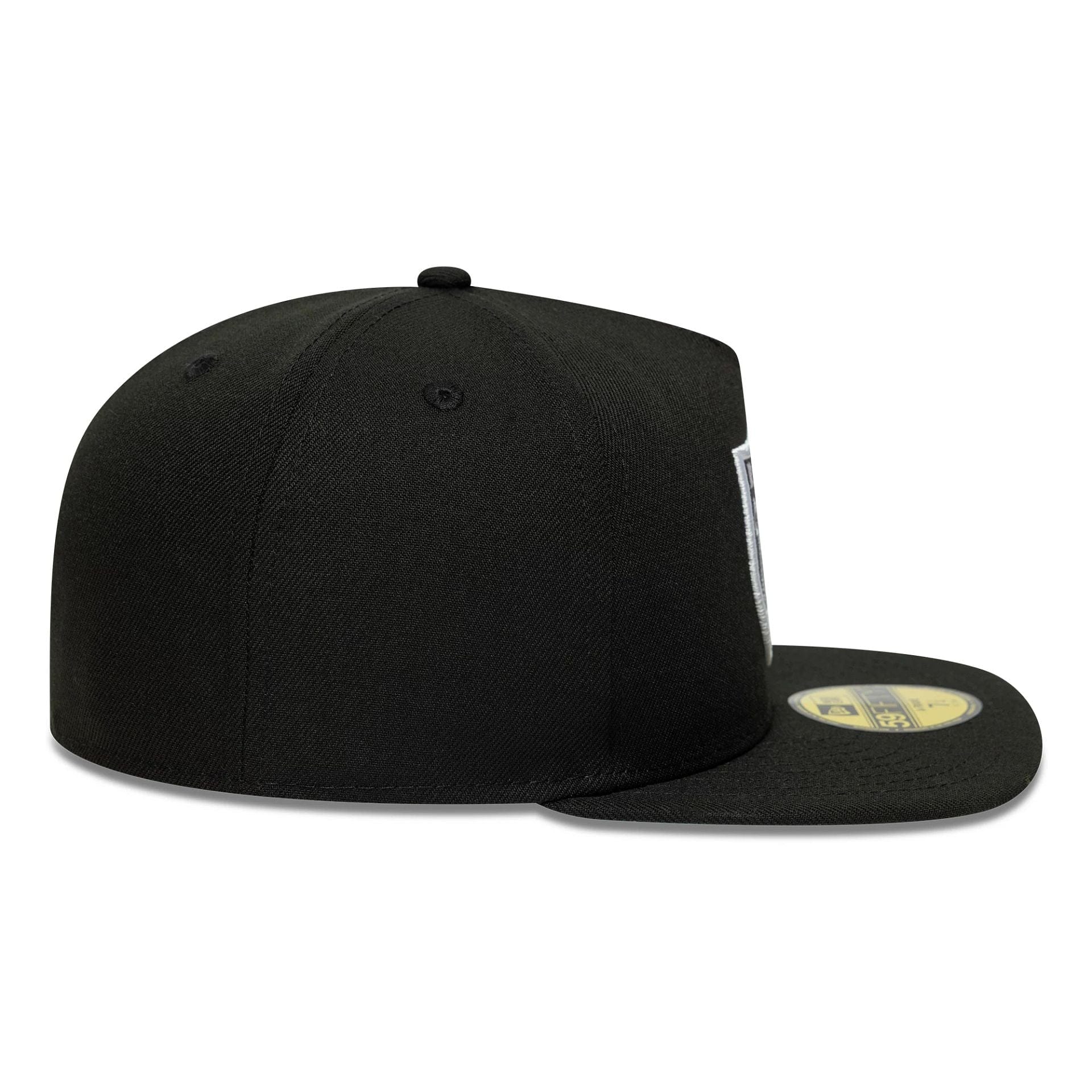 This is a Las Vegas Raiders Flat Black 59FIFTY A-Frame Fitted Cap 6