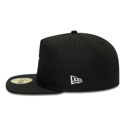This is a New York Yankees Flat Black 59FIFTY A-Frame Fitted Cap 5