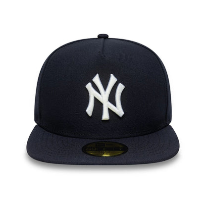 This is a New York Yankees Flat Navy 59FIFTY A-Frame Fitted Cap 3